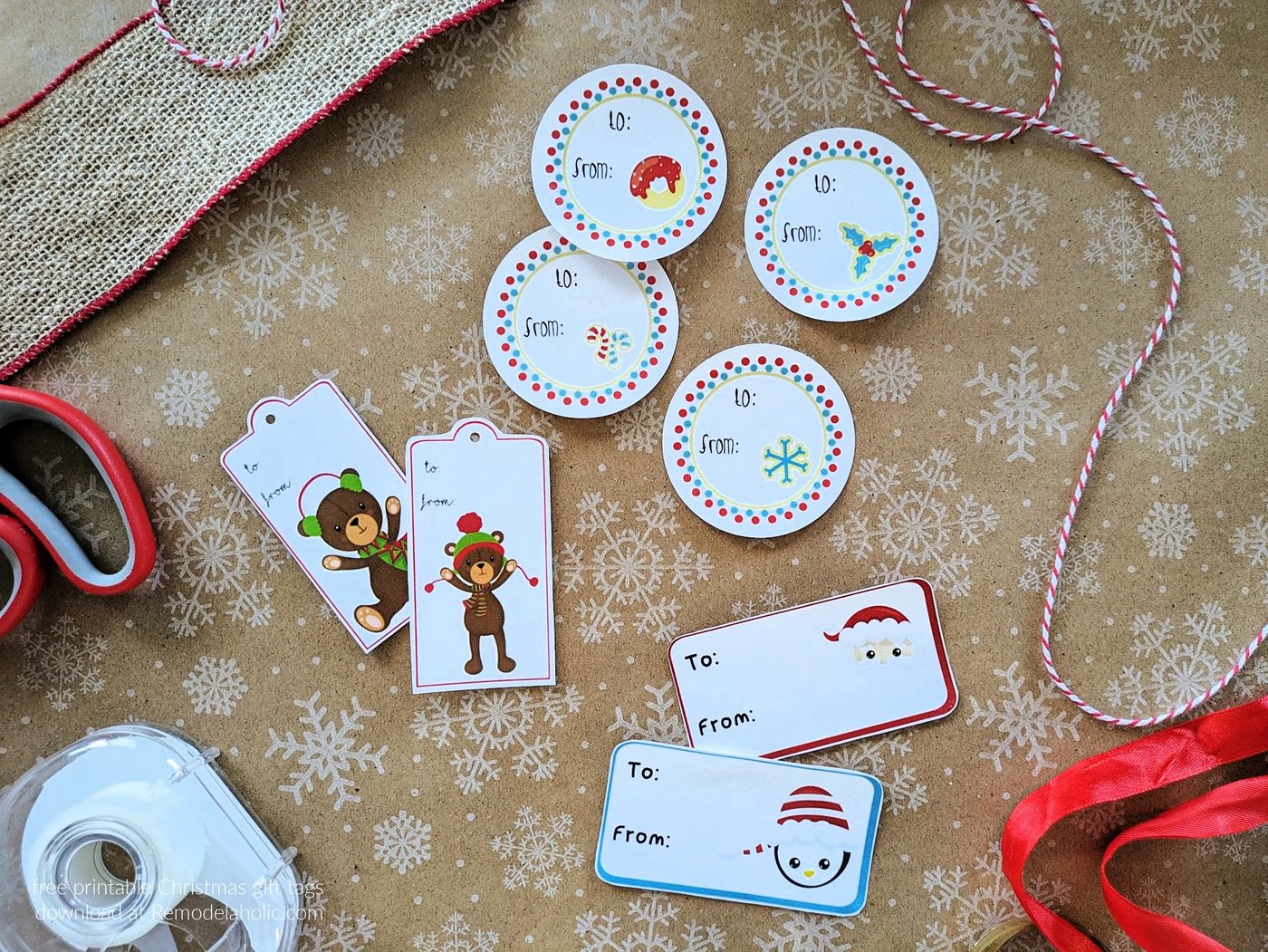 3 Free Christmas Gift Tag Printables for straightforward Christmas Magic
