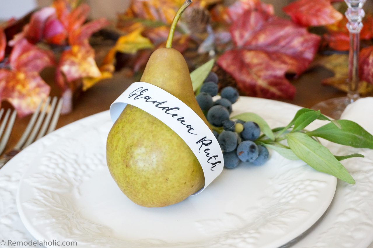 Custom Name Ready-to-print Place Cards + Thanksgiving Quote Ready-to-print