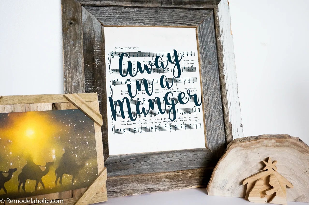 Vintage Christmas Sheet Music Ready-to-print Art Set