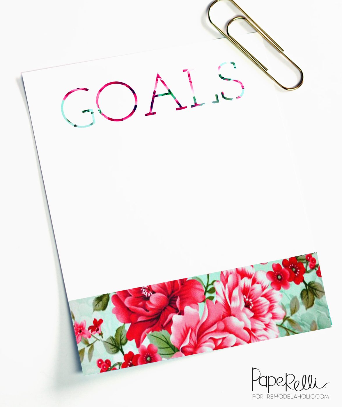 Goals Printable by Paperelli for @Bekob
