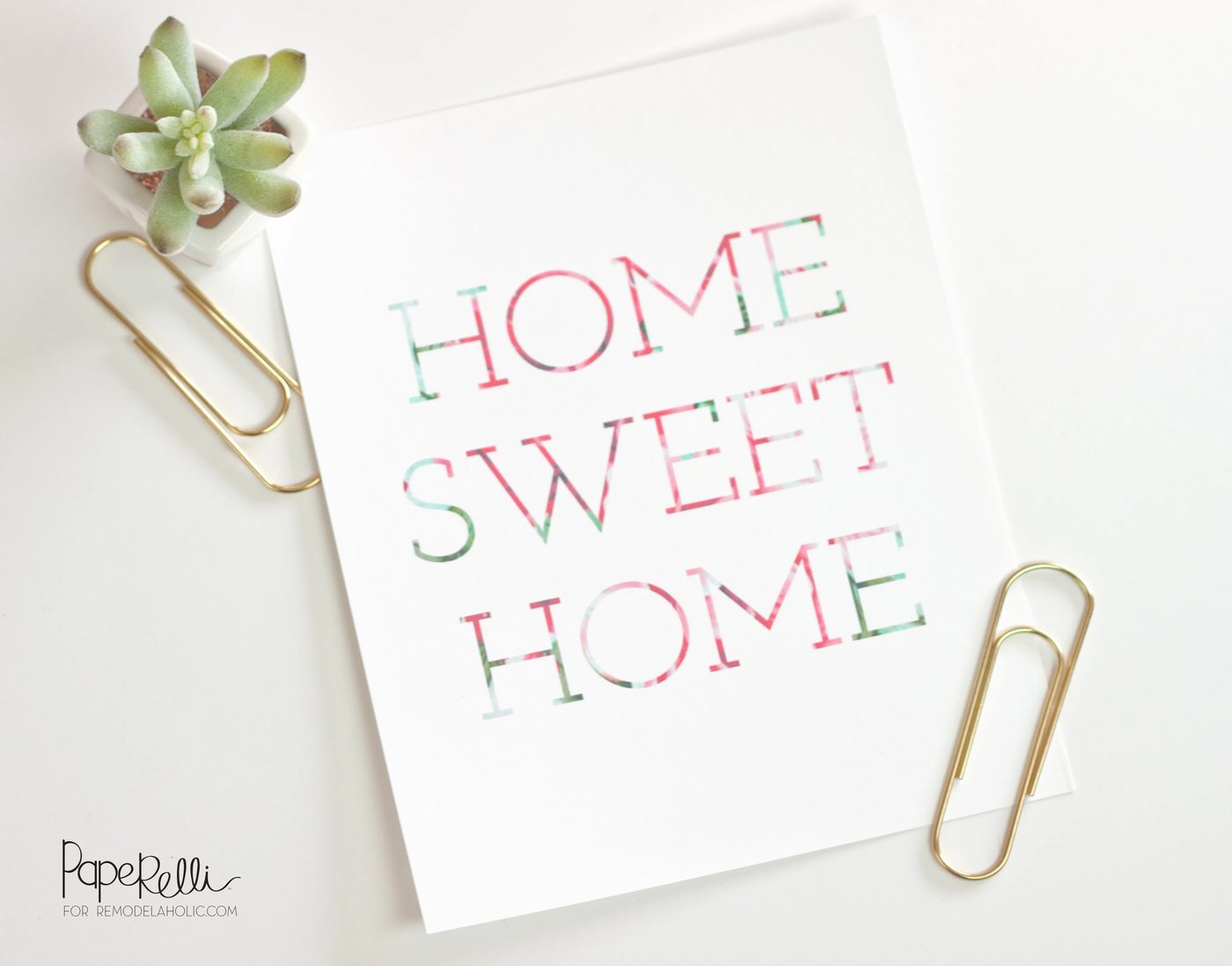 Home Sweet Home Printable by Paperelli on @Bekob