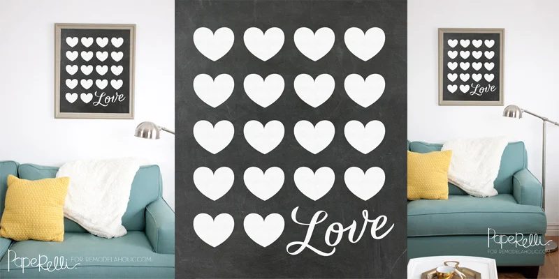 Chalkboard Love Poster Ready-to-print