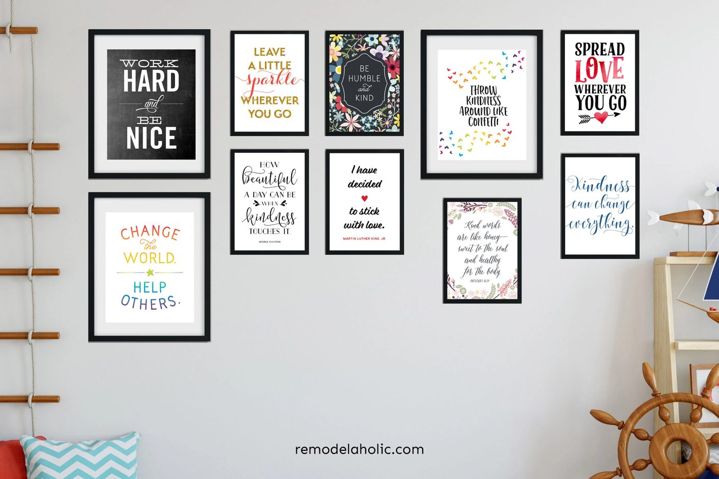 Kindness Printable Art Gallery Wall Pack Bekob