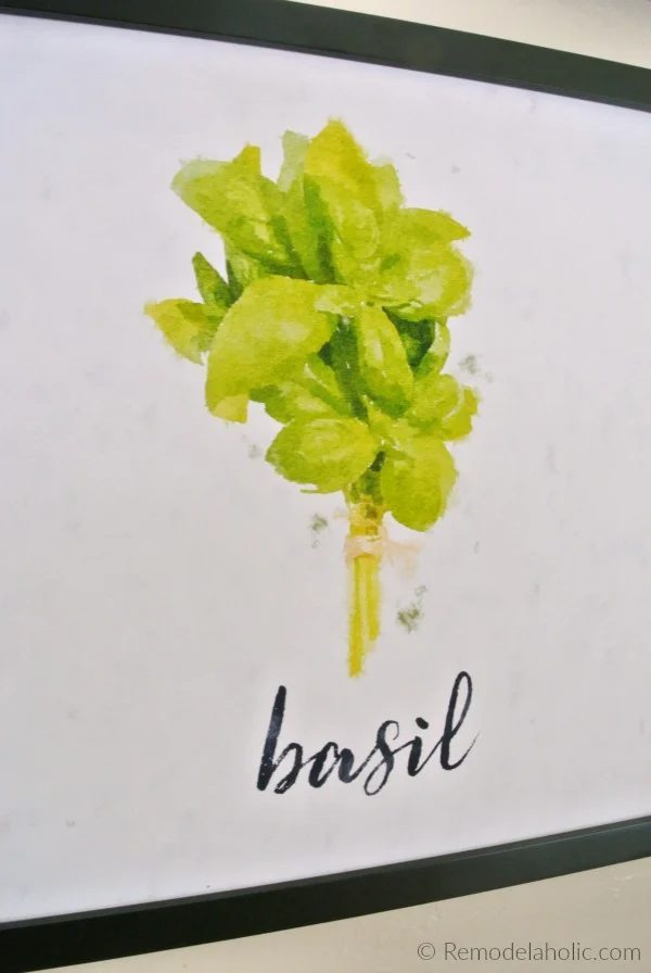 Free Basil Kitchen Herb Printable Set Of 4 Watercolor Herb Art Prints Digital Download #Bekob