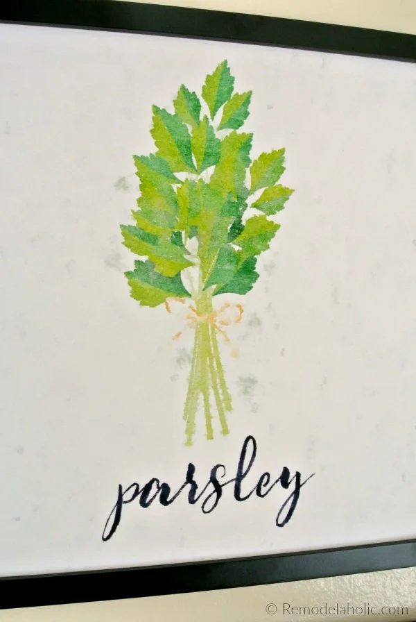 Free Parsley Kitchen Herb Printable Set Of 4 Watercolor Herb Art Prints Digital Download #Bekob