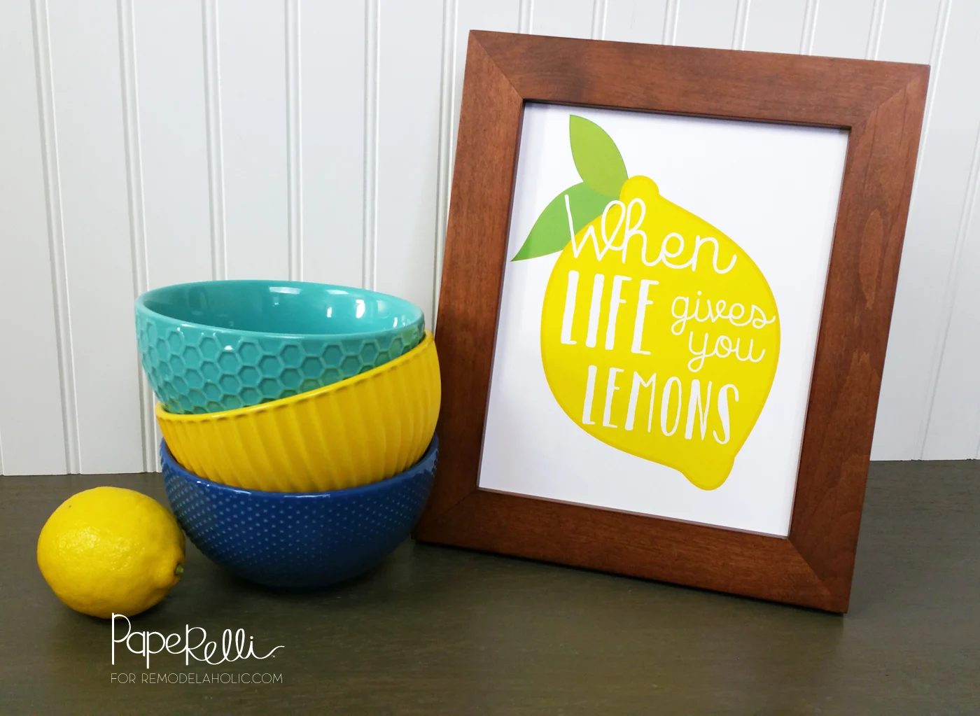 Lemon Art Printables by Paperelli @Bekob