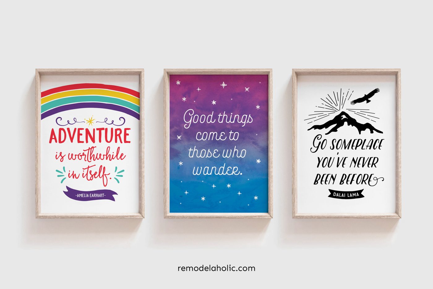 Free Printable Art Travel Gallery Wall Quotes Bekob