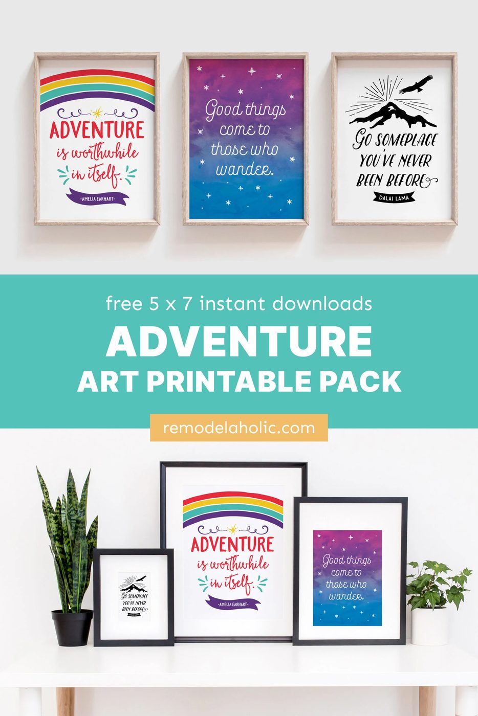 Free Printable Art Travel Gallery Wall Quotes Bekob (7)