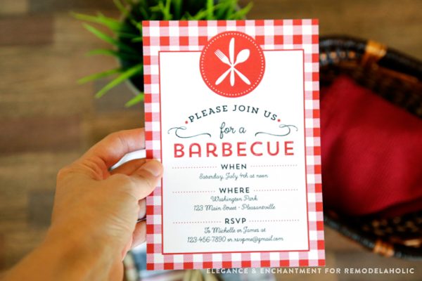 Celebrate summer with a good old fashioned barbecue! Download this free printable BBQ Invitation and customize with your own details. Design by Elegance & Enchantment for Bekob.