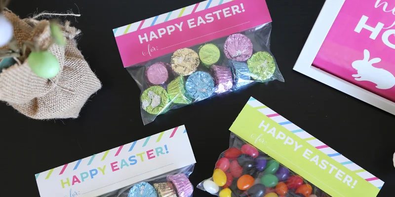 Free Ready-to-print Easter Treat Bag Toppers