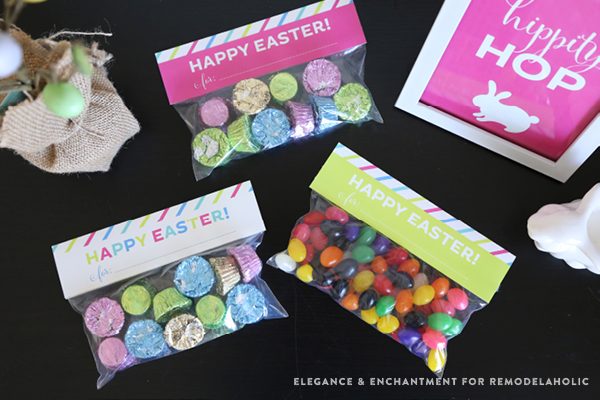 Free Printable Easter Treat Bag Toppers // Elegance and Enchantment for Bekob