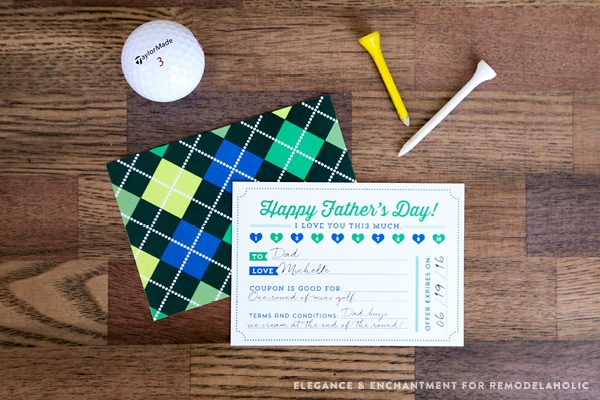 Free Printable Coupons for Father’s Day! Print a bunch and present dad with a meaningful and unique gift. // Design by Elegance & Enchantment for Bekob