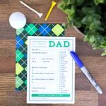 Father's Day Fill in the Blank Cards