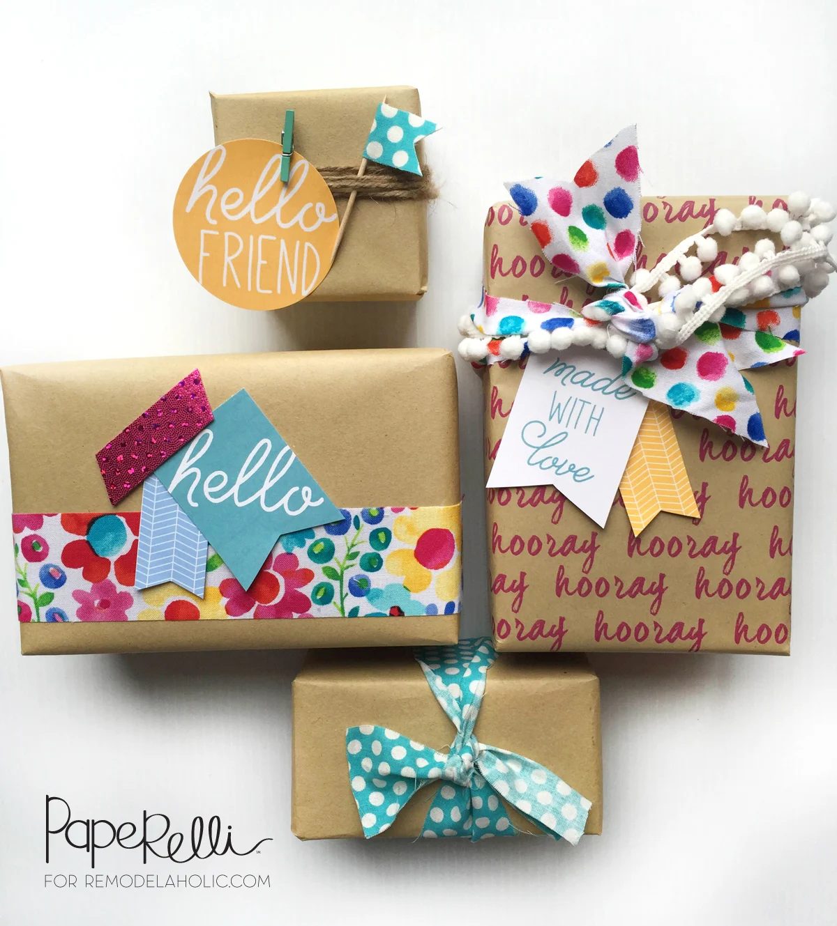 straightforward gift wrapping options with free printable gift tags