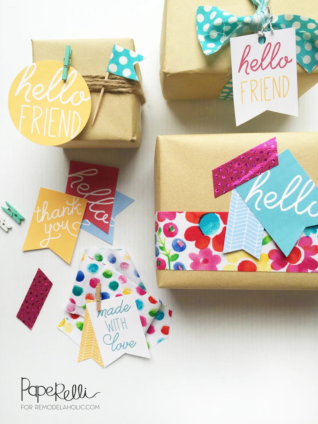 Cute and straightforward gift tags - free printable! well fitted for those "just because" kind of gifts for bad days or direct thank you gifts