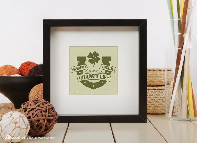 Free Printable Graphic Good Luck AD Aesthetic For Bekob • Horizontal