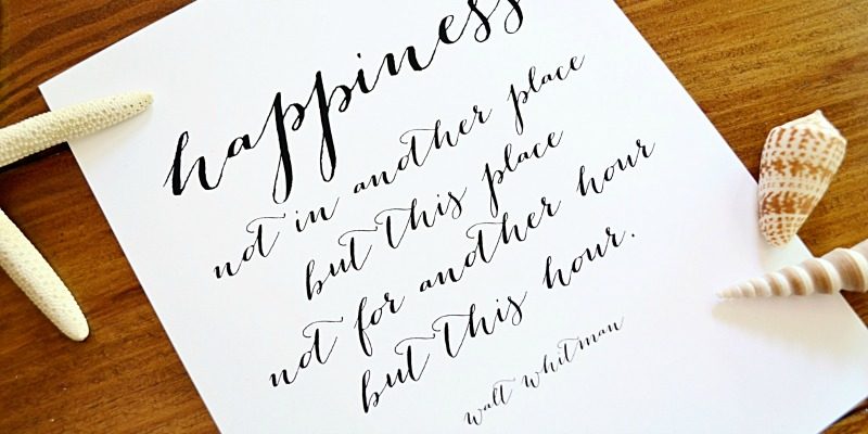 Free Ready-to-print: Happiness Quote