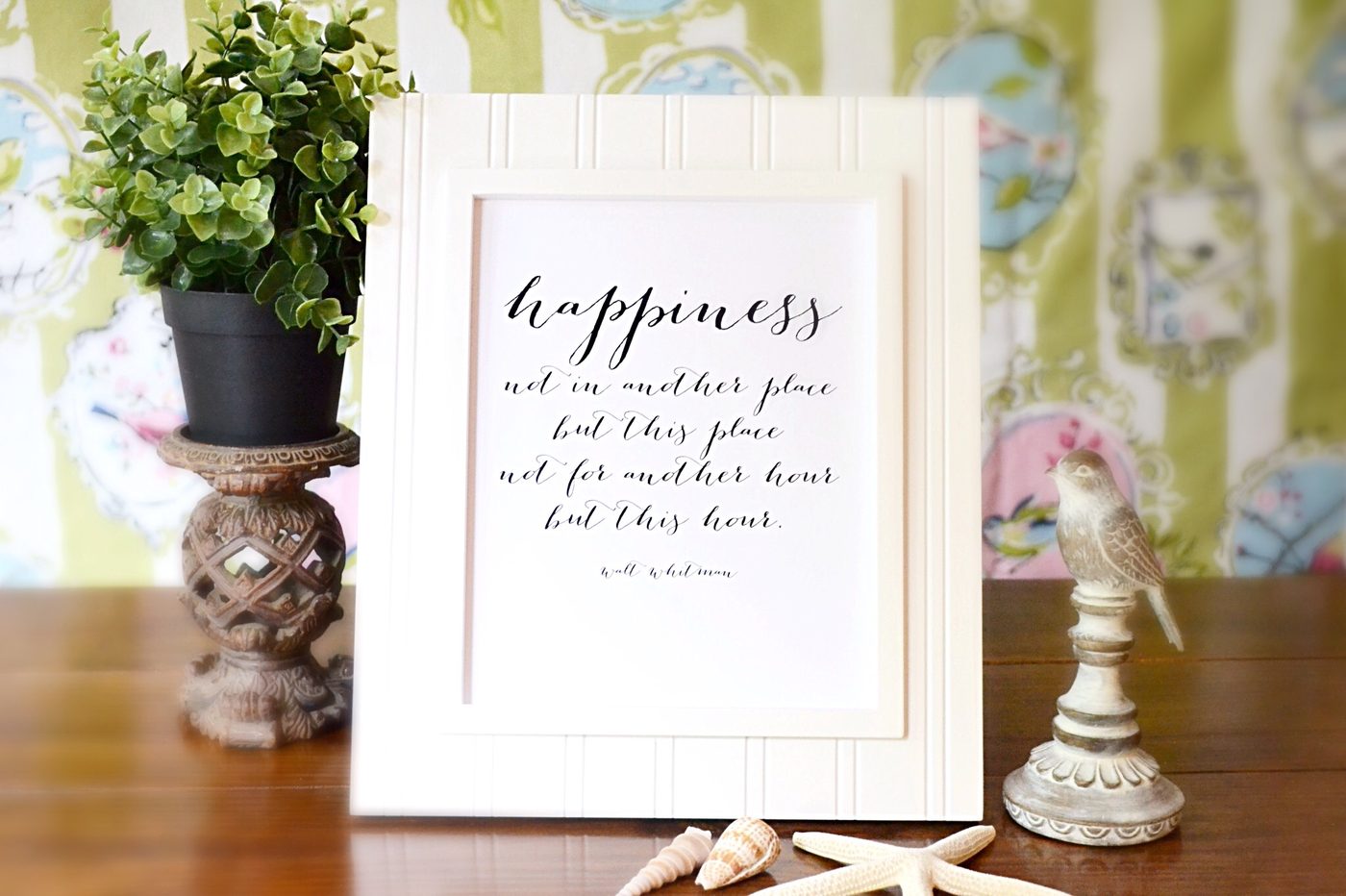Walt Whitman Happiness Printable