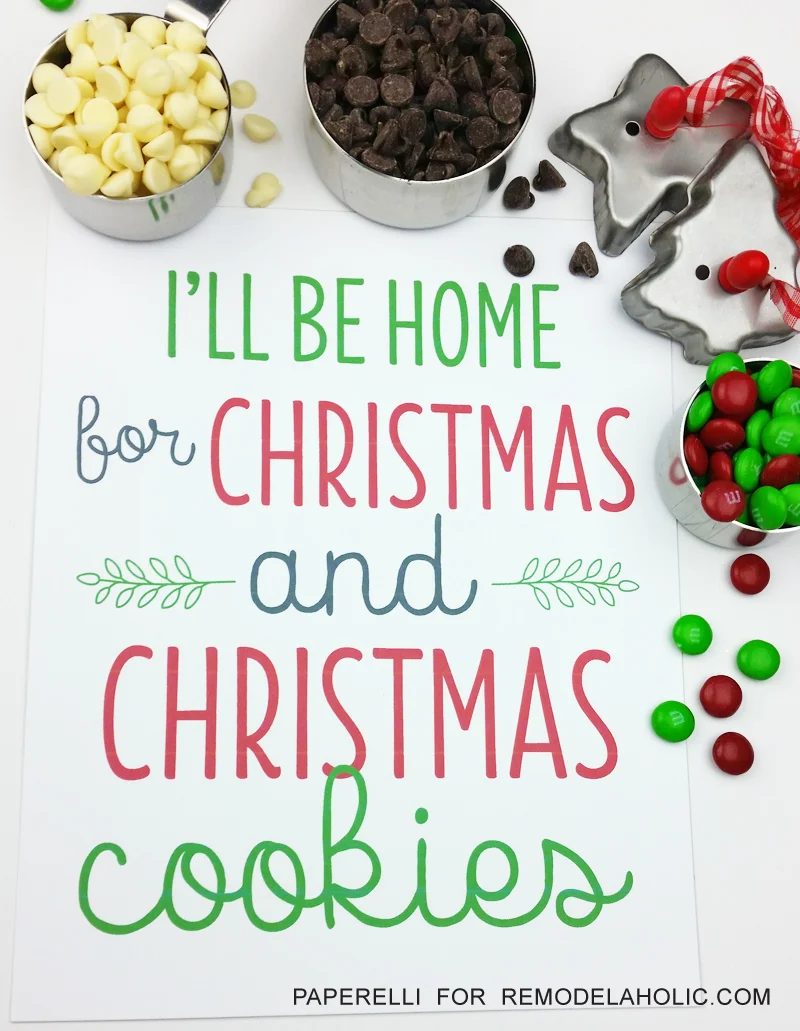 well fitted for our holiday cookie exchange party! Free printable.