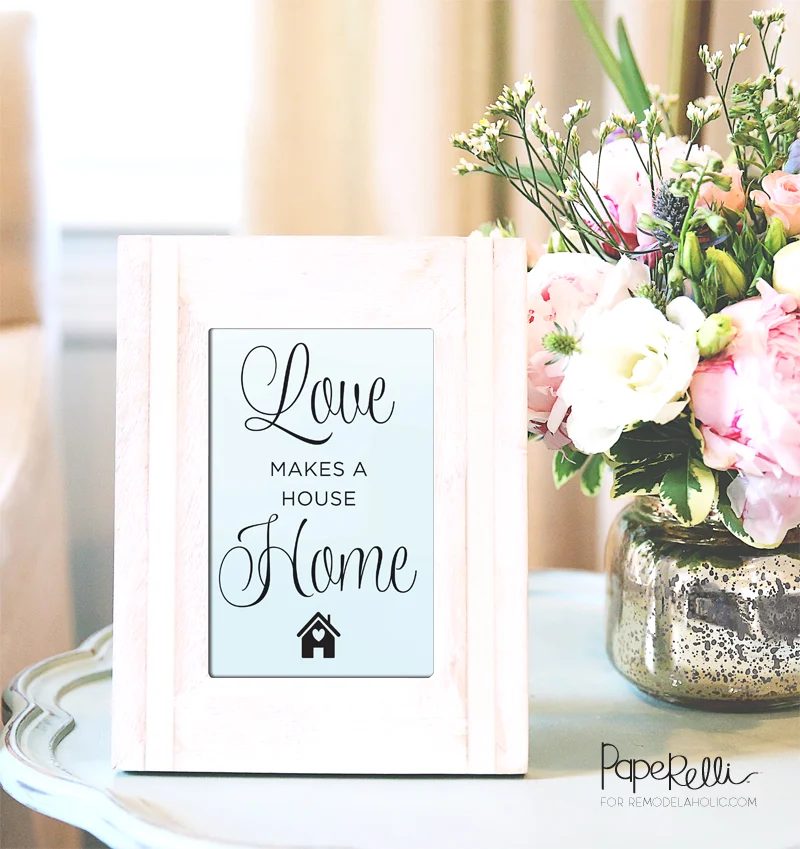 Love is What Makes a House a Home | Wall Decor Art Printable by Paperelli @Bekob