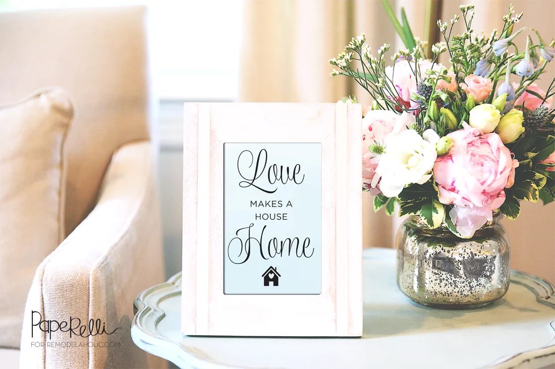 Love Makes a House a Home | Printable by Paperelli @Bekob