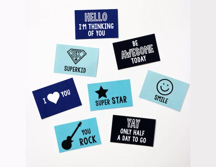 Lunch Box Notes, free printable from Bekob.com
