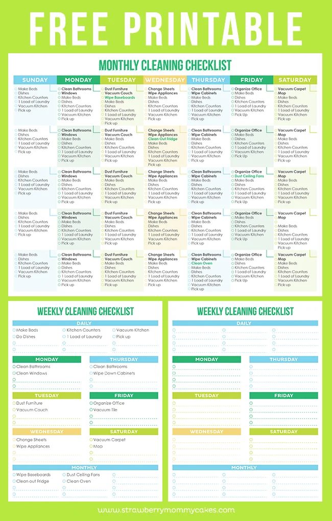 Cleaning Schedule