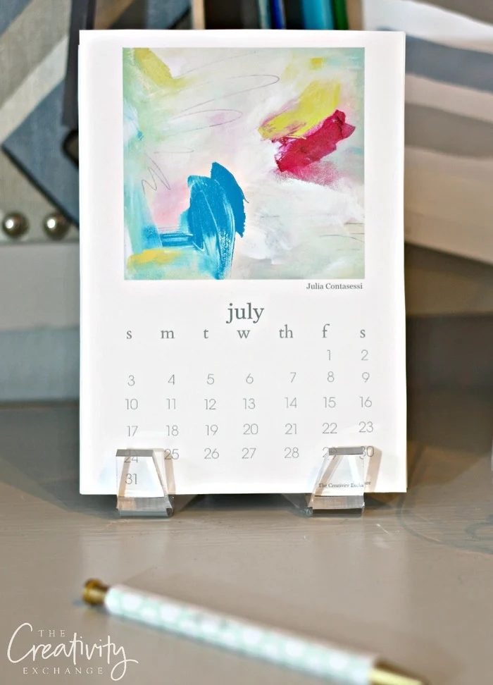 calendar 2016 with striking art on each month, The Creativity Exchange