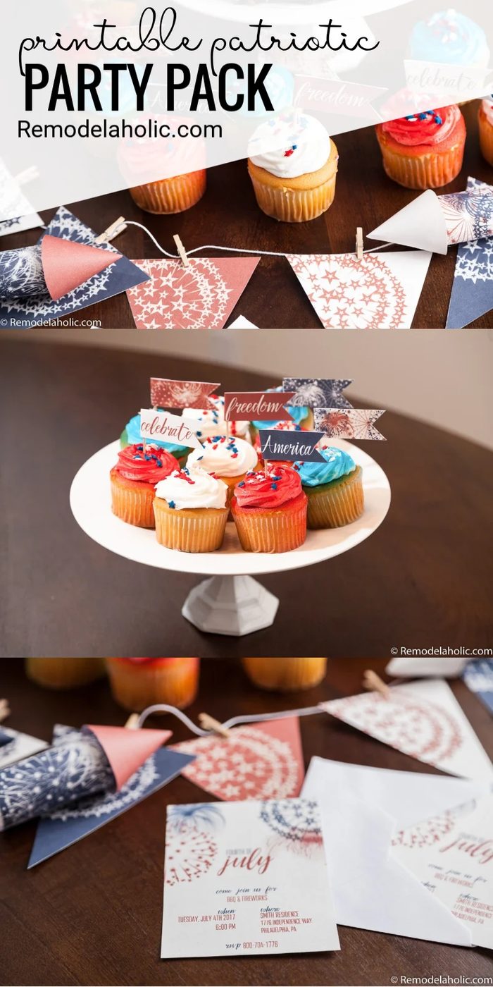 straightforward To Use Patriotic Printable Party Pack Via Bekob.com