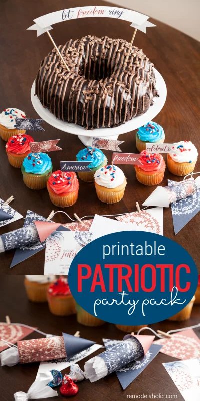 4th Of July Printable Patriotic Party Pack For Summer Parties @Bekob