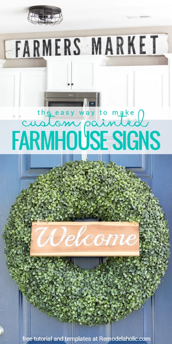 Make Your Own Custom Hand Painted Farmhouse Signs With This straightforward walkthrough Plus Free Templates To Get You Started @Bekob 768x1536