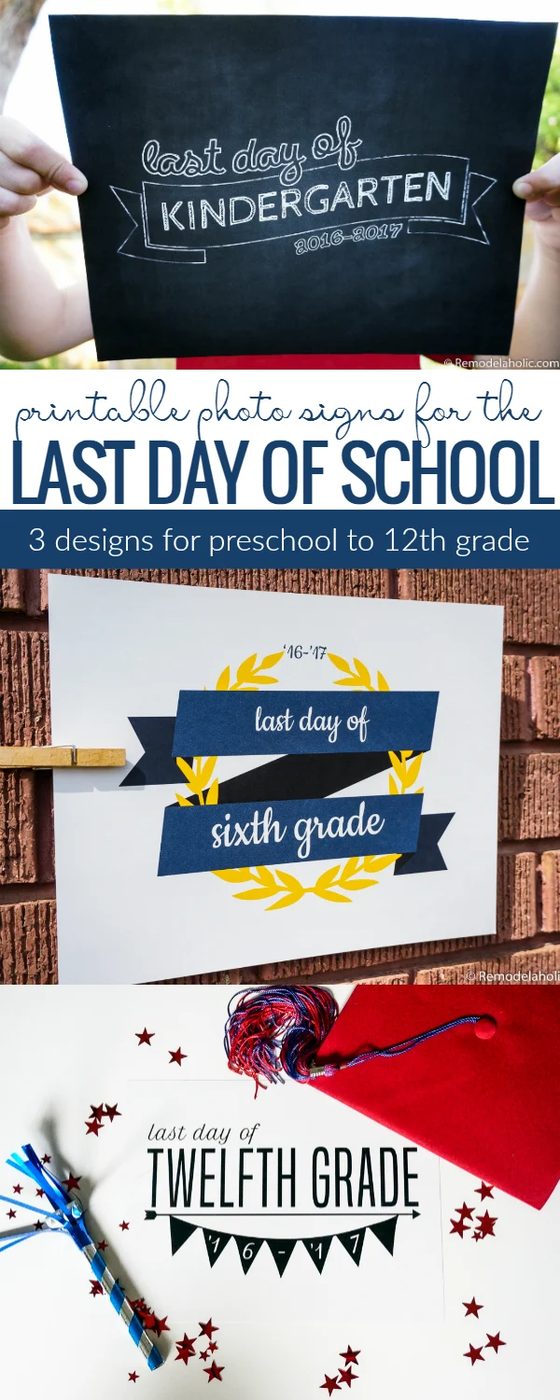 Printable Last Day Of School Signs @Bekob
