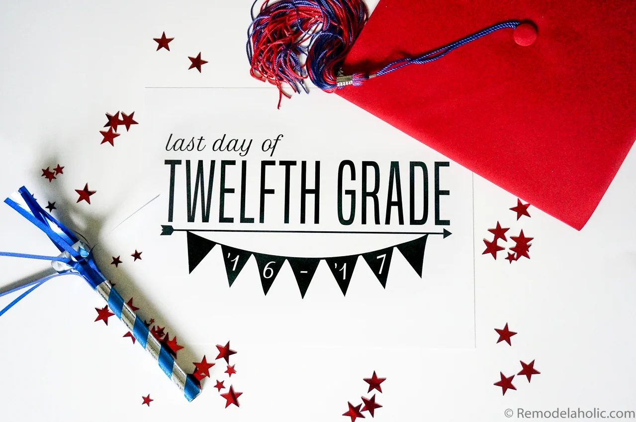 Printable Last Day Of School Signs, Set Of 3 Designs @Bekob (3)