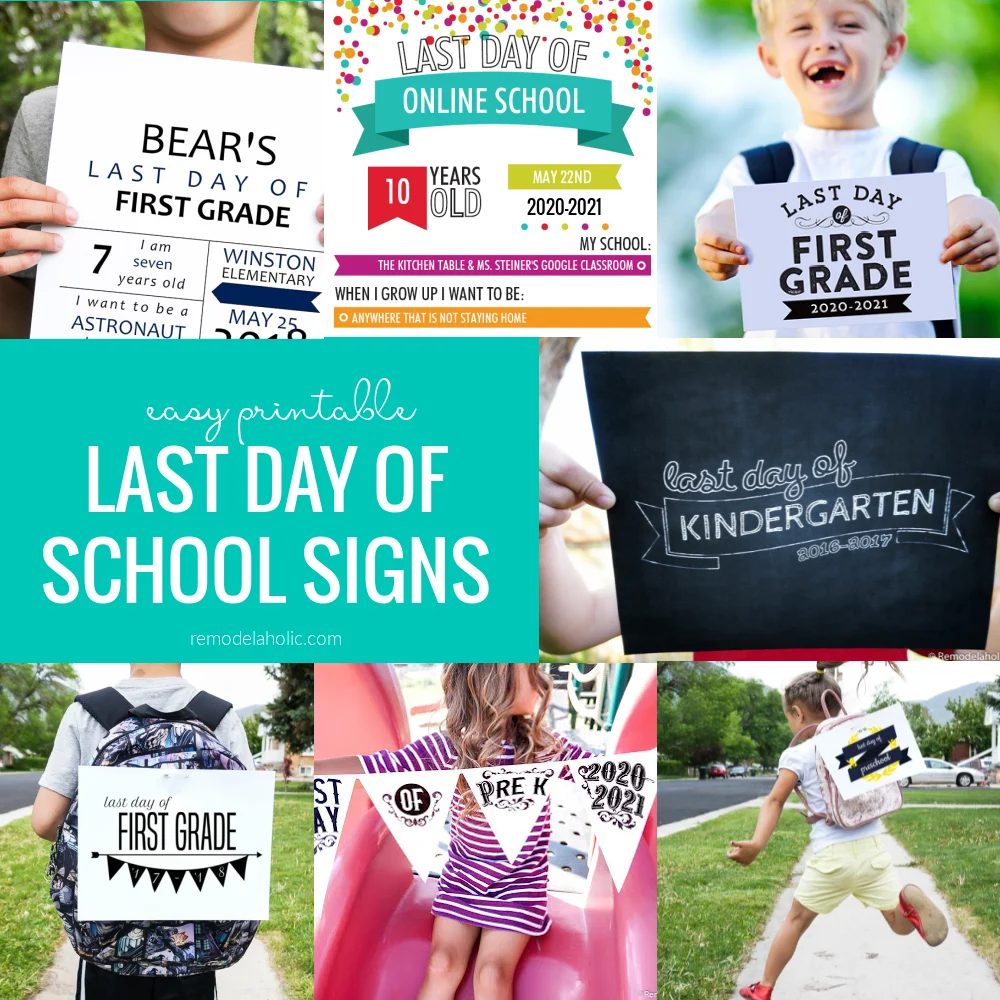 Last Day Of School Sign Photo options, Bekob
