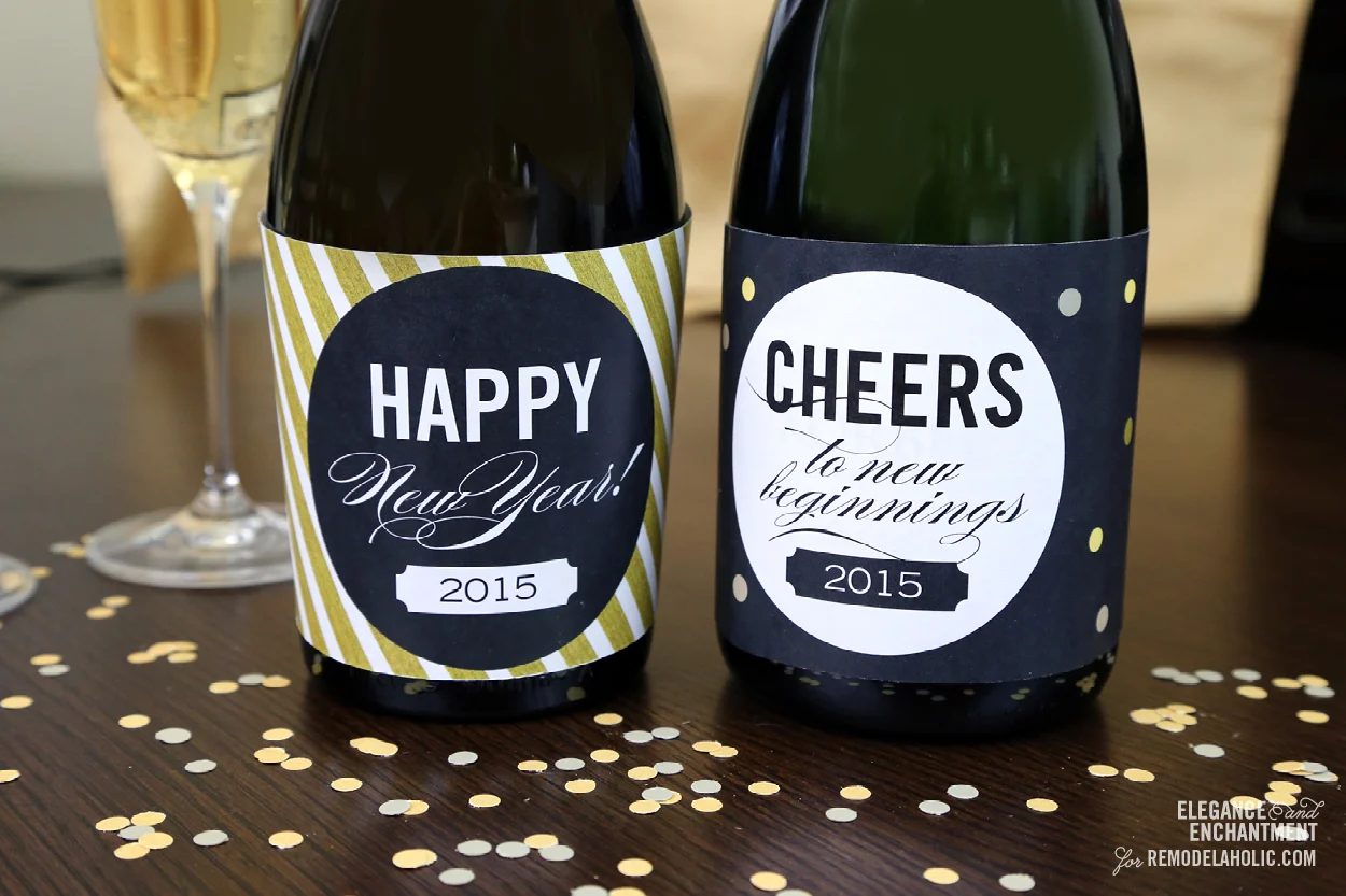 Free Printable New Year's Eve Party Drink Coasters