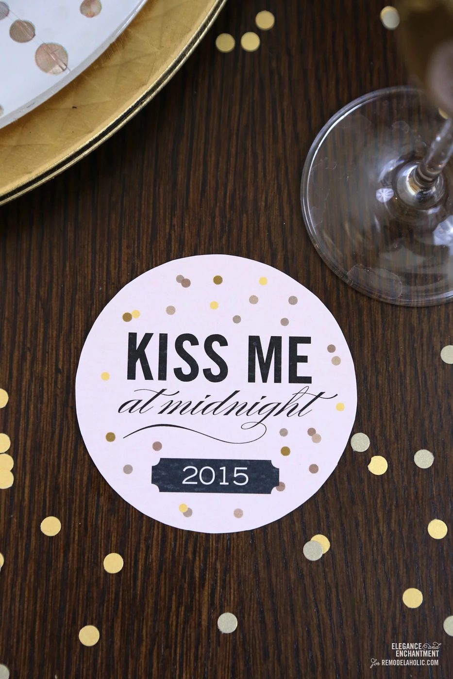 Free Printable New Year's Eve Party Drink Coasters
