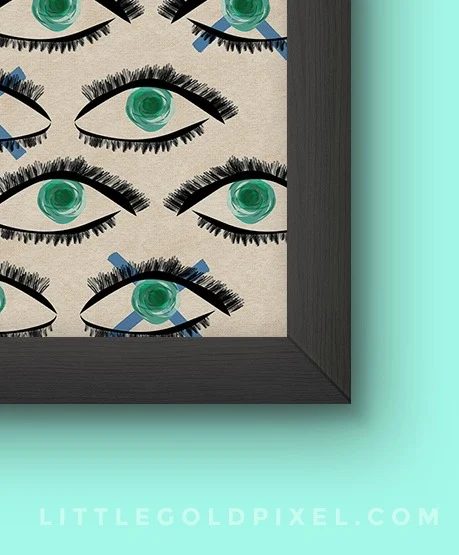 peek kaleidoscope eyes modern art print