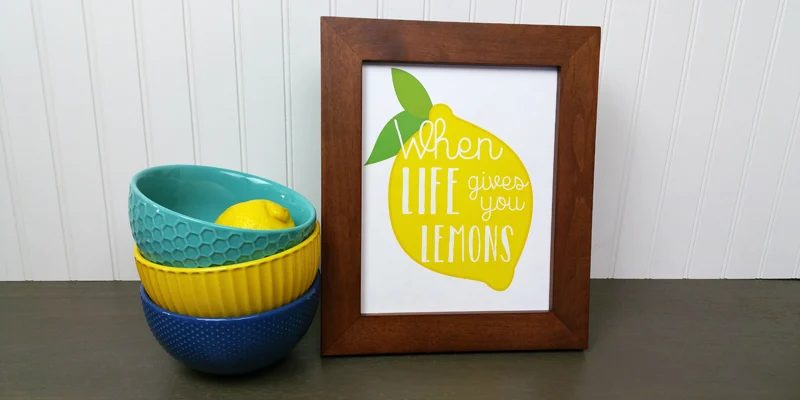 Free Lemon Ready-to-print Art