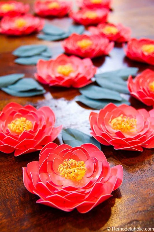 Paper Flower Garland walkthrough with Canon printer @Bekob-5765