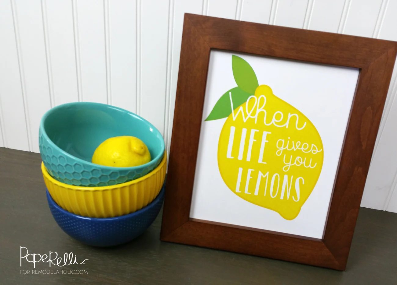 Lemon Art Printables by Paperelli @Bekob