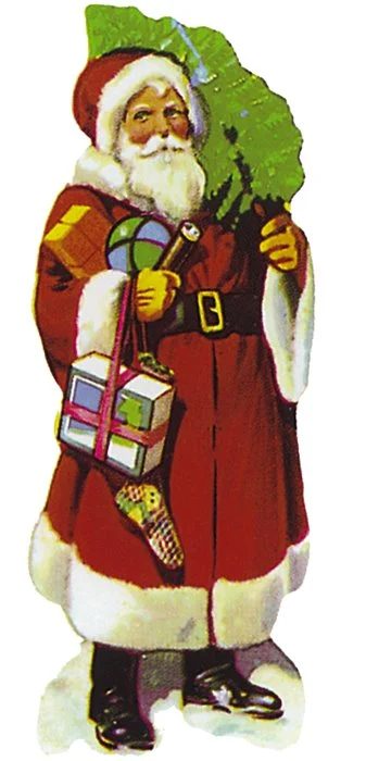 Kris Kringle vintage Christmas print via the Vintage Moth on Bekob