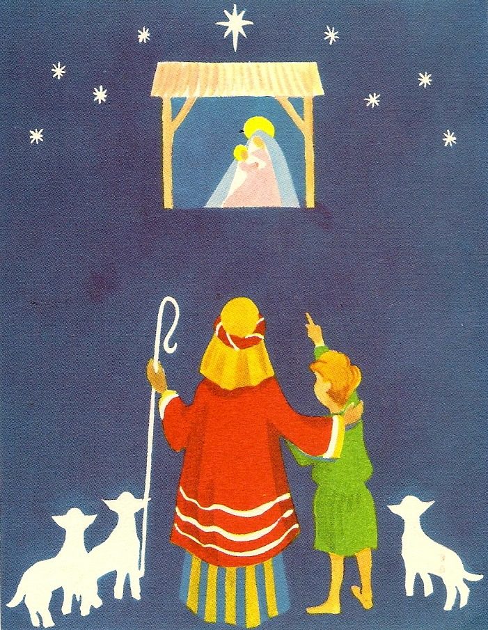 vintage nativity printable image for Christmas. Annie Spratt featured on Bekob
