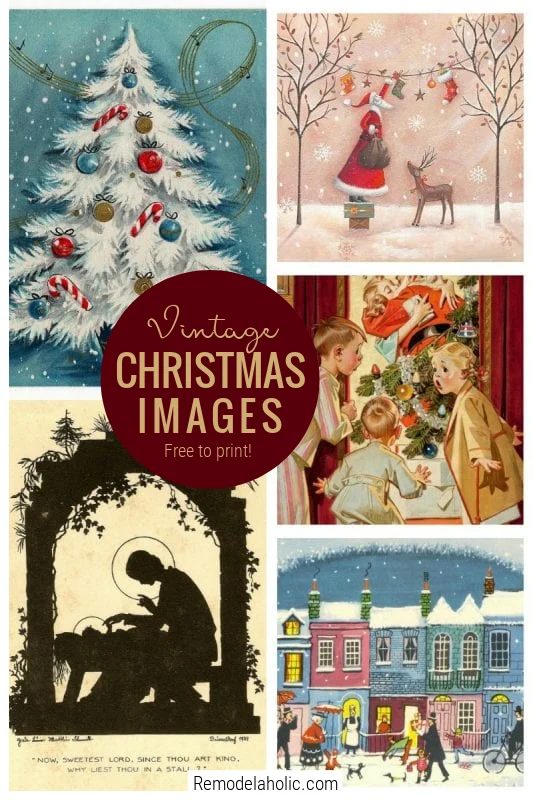Vintage Christmas Images, Free To Print, From Bekob