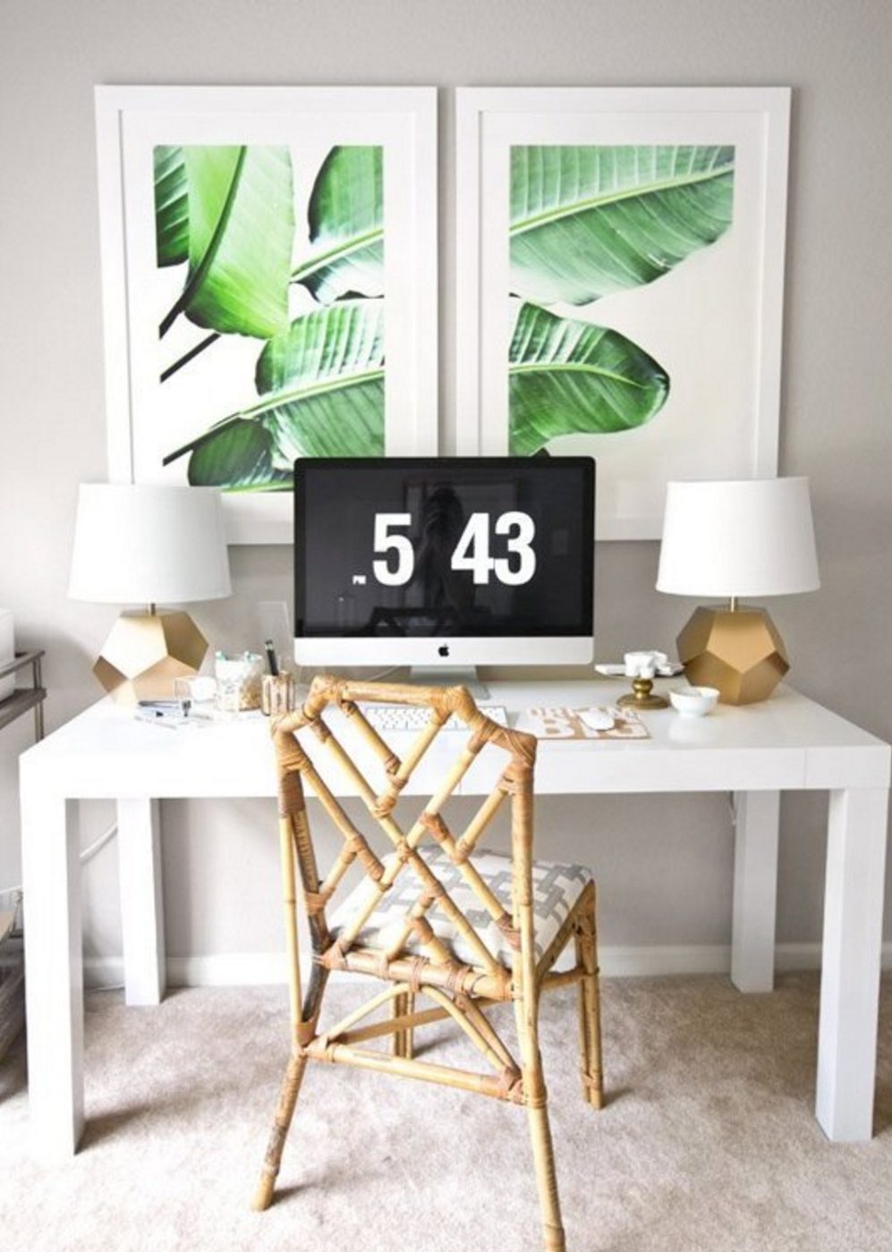 Leaf Portrait at Desk
