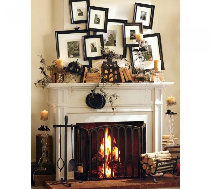 Halloween Mantelscape by Pottery Barn