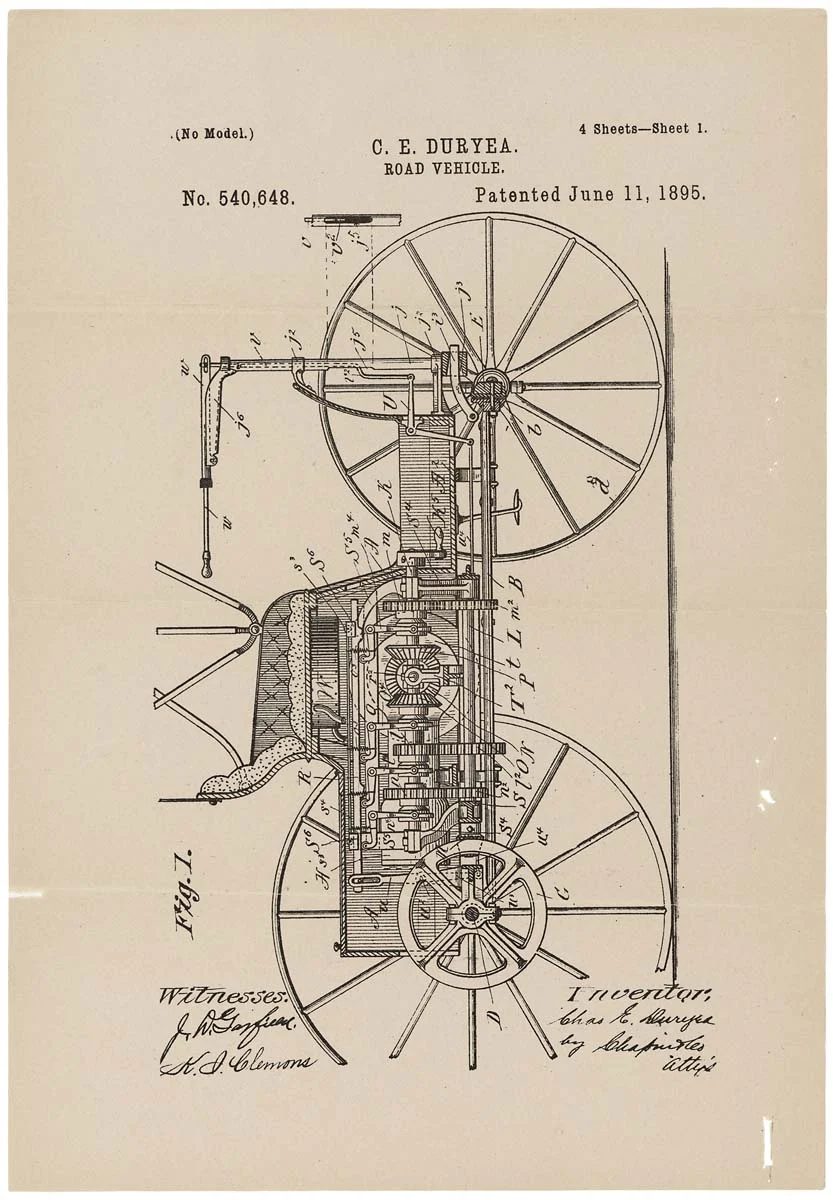 20+ Free Vintage Printable Blueprints and Diagrams | Bekob.com #printables #blueprint #art