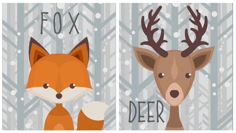 Fun Wildlife Creatures Printables For Winter. Free Printable Via Bekob.com
