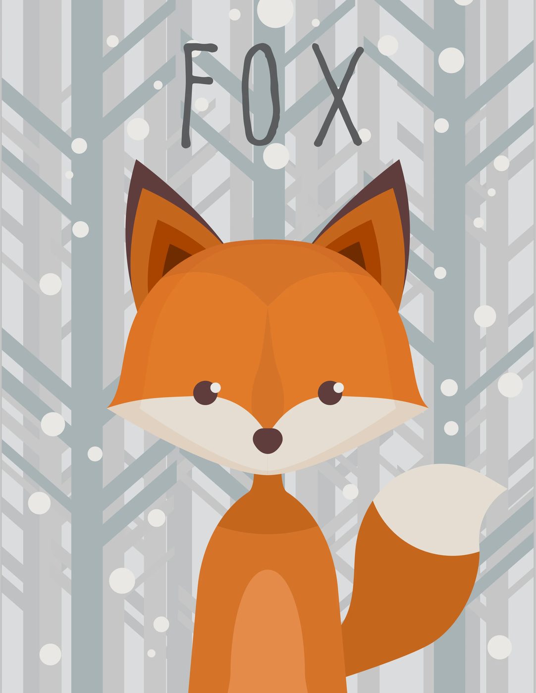 Free Winter Woodland Creature Ready-to-print Set