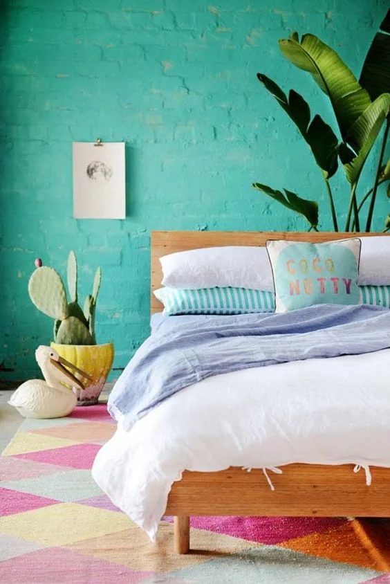 Give your home a punch of color and a breath of fresh texture with this tropical decor inspiration #Bekob #moodboard