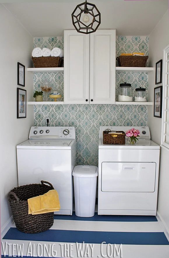 small laundry room makeover on a modest-cost, View Along The Way - featured on Bekob.com